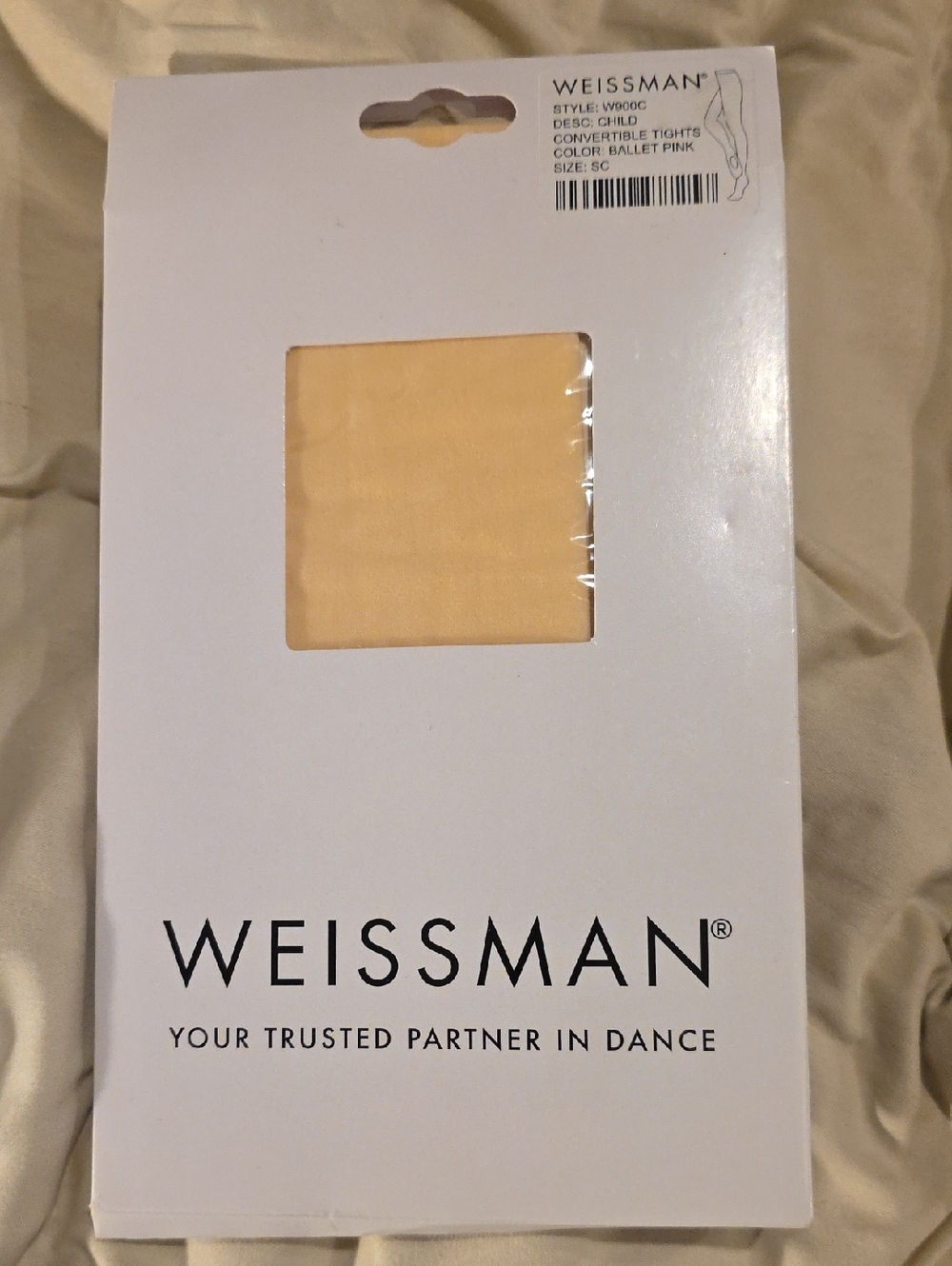 Weissman Ballet Tights in Light Pink